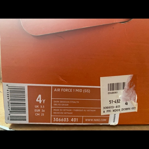 Air Force 1 OG retro navy/ grey like new - Picture 5 of 6